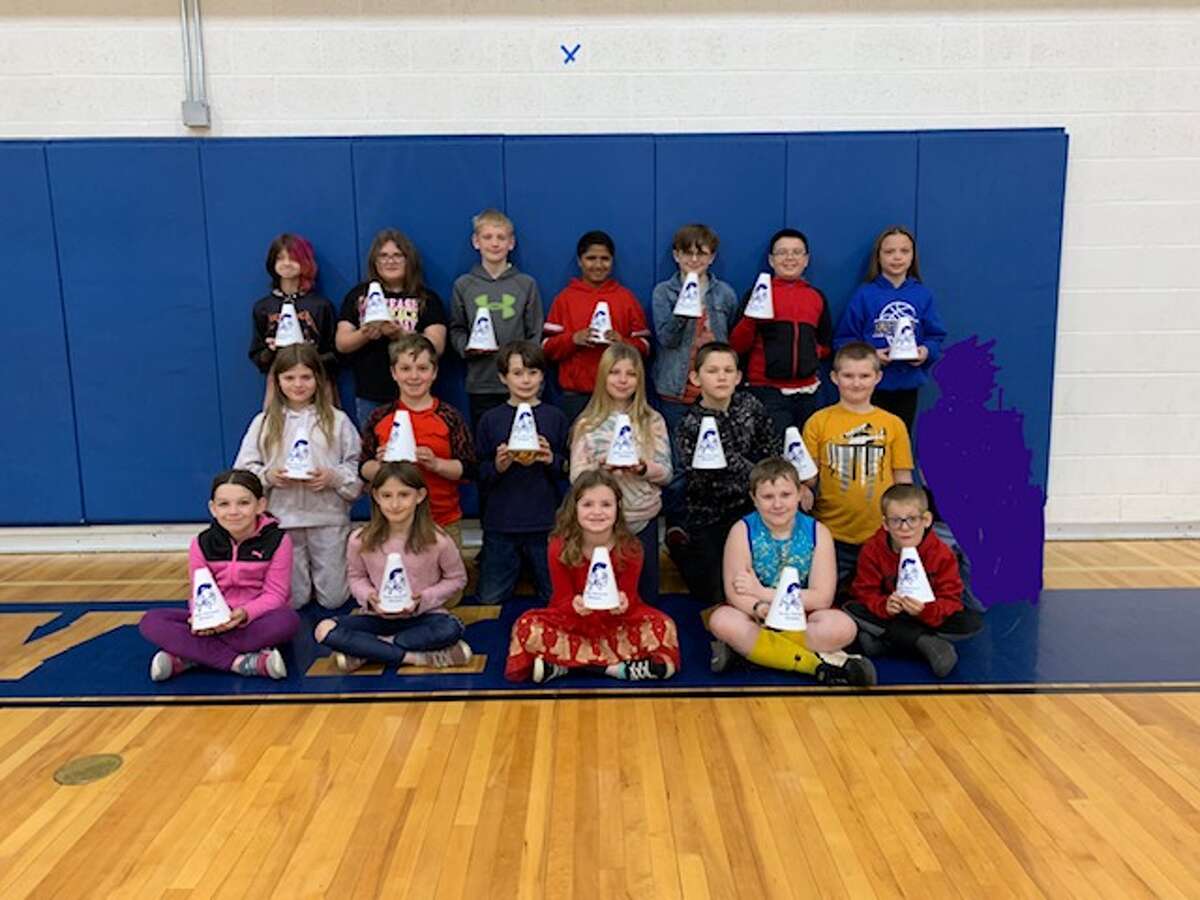 Morley Stanwood Elementary recently named its Students of the Month for March. Here are students from third through fifth grade. Back row, Aliza Bemman, Josey Commissaris, Ben Nielsen, Demond Williams, Jayden Brickman, Leland Purcell and Mylee Hosler; middle row, Kylee Heath, Tristan Rathbun, Blake Reichert, MaKenna Herman, Ryan Hiler and Fisher Vliet; and front row, Jillian Cain, Gracey Doxtater-Blosser, Jessi Peacock, Jordan Stevens and Blake Marek. Not pictured is Lakoda Zavitz.