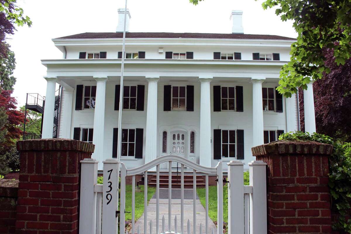 The Burr Mansion on the Old Post Road.