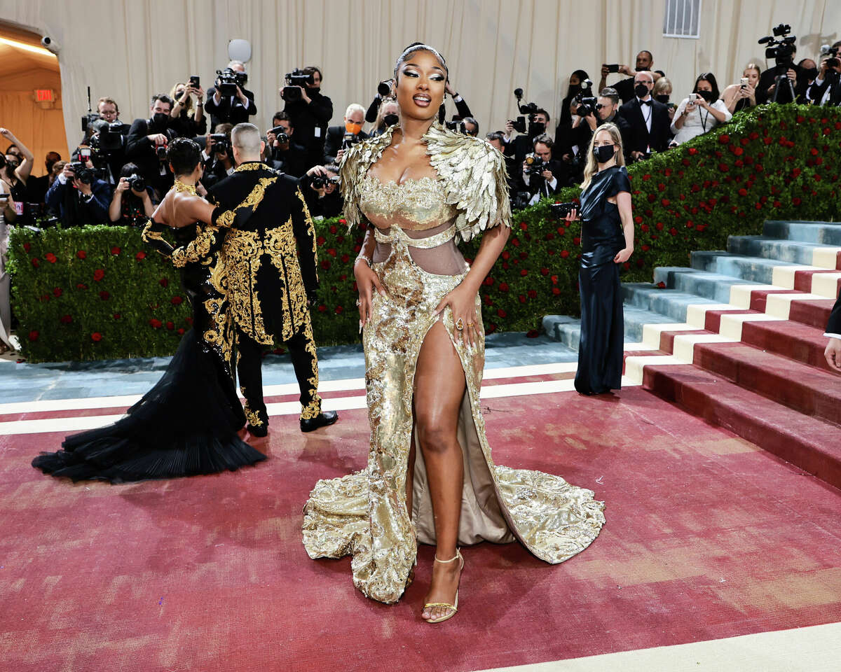 NEW YORK, NEW YORK - MAY 02: Megan Thee Stallion attends The 2022 Met Gala Celebrating "In America: An Anthology of Fashion" at The Metropolitan Museum of Art on May 02, 2022 in New York City. (Photo by Jamie McCarthy/Getty Images)