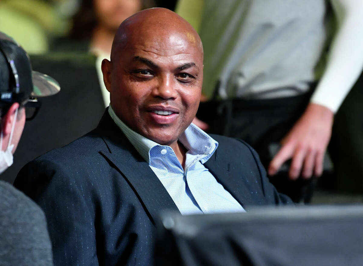 Charles Barkley is seen in attendance during the UFC Fight Night event at UFC APEX on November 20, 2021 in Las Vegas, Nevada.  (Photo by Chris Unger/Zuffa LLC)