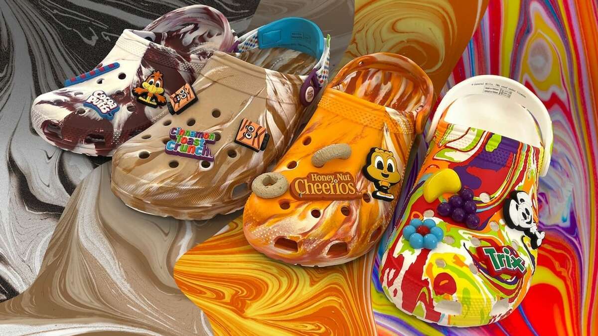 Crocs will soon be available in a cereal-theme thanks to a partnership with General Mills and others.
