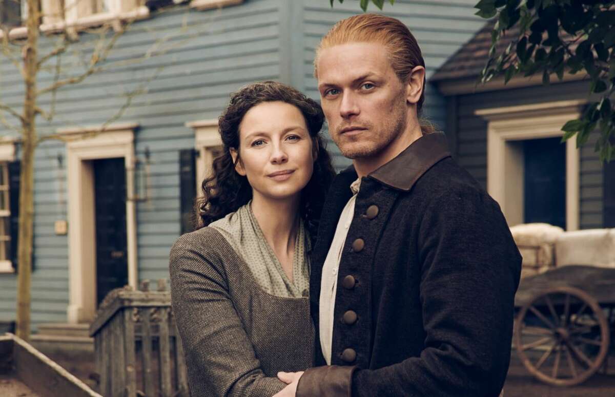 Caitriona Balfe and Sam Heughan star in Outlander, a series now available on Starz.