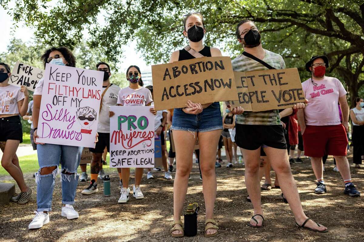 Abortion rights activists rally at the Texas State Capitol on Sept. 11, 2021, in Austin, Texas.