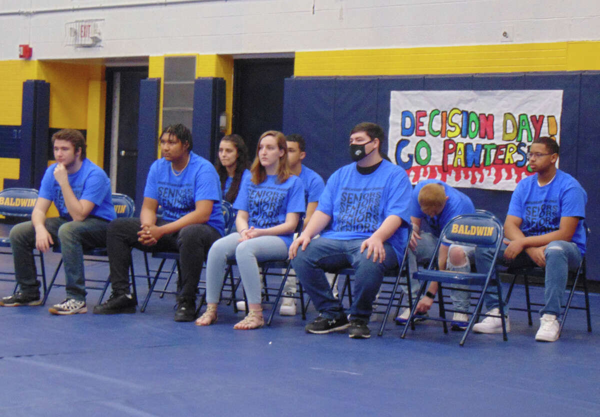 Members of the graduating class of 2022 at Baldwin High School were honored in their endeavors and planning for post-secondary education and careers during the annual Decision Day ceremony.
