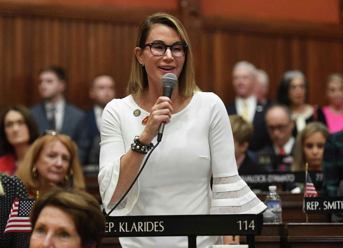 Former House Minority Leader Themis Klarides, then of Derby, shown a the state Capitol in 2020. Now a Madison resident, she is one of three Republicans seeking the Republican nomination for U.S. Senate in 2022.