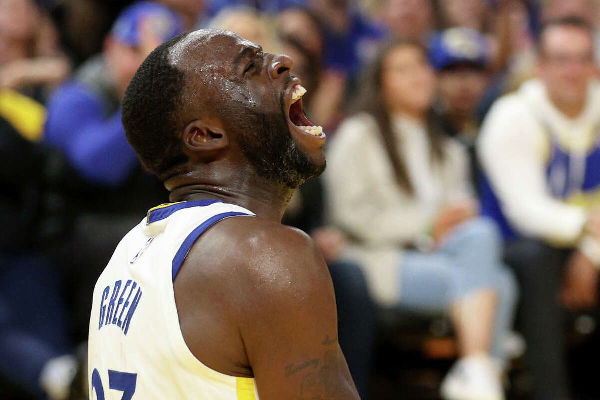 Golden State Warriors big man Draymond Green, seen here in the first half of Game 2 of the Western Conference first round, had a message for fans in Memphis on his way to the locker room on Tuesday.