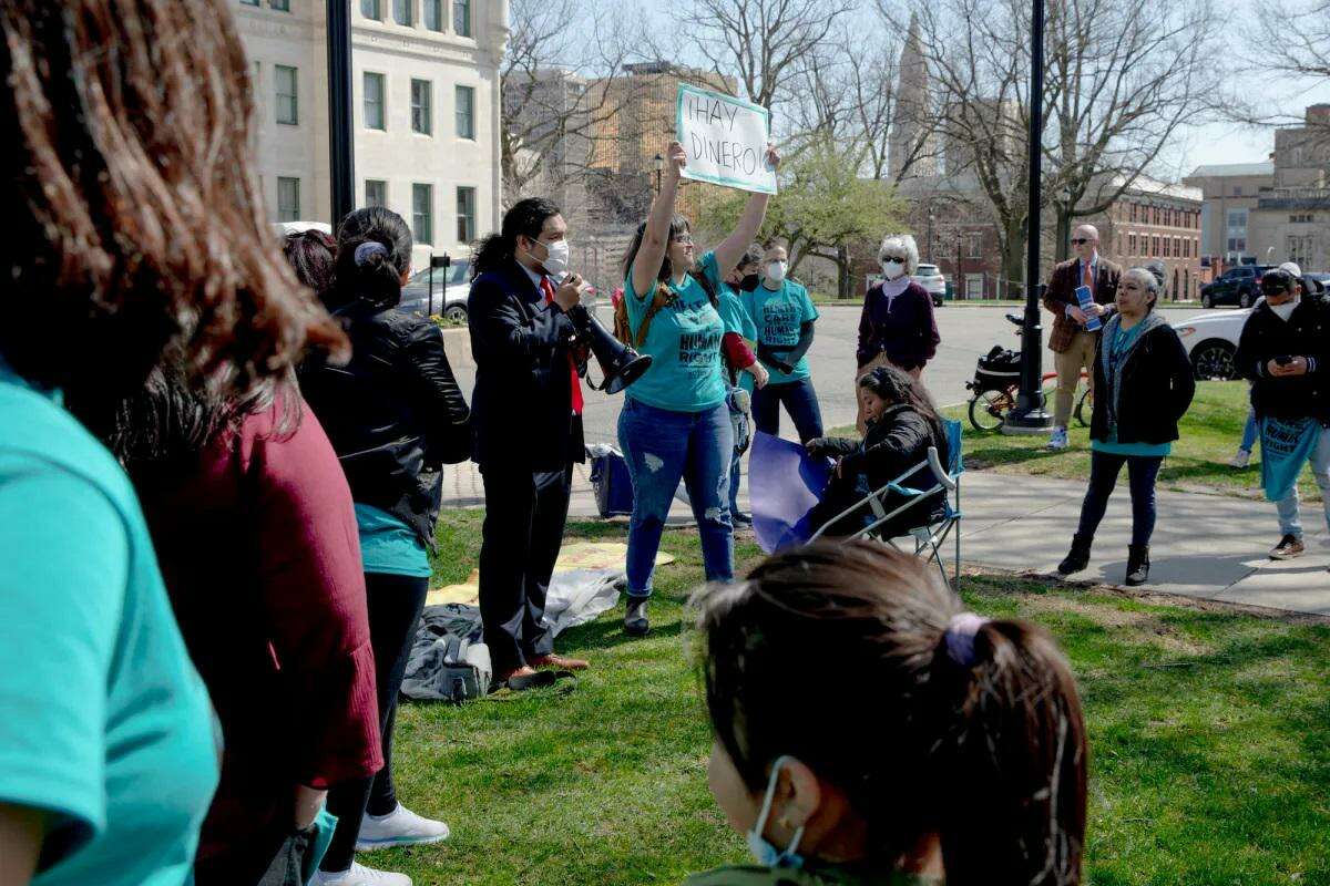 Advocates rallied outside the state Capitol in April, asking lawmakers to expand the HUSKY program to all immigrants in Connecticut, starting with children 18 and younger, regardless of immigration status, this year. Health care workers, undocumented residents, students and advocates protested for four consecutive days.