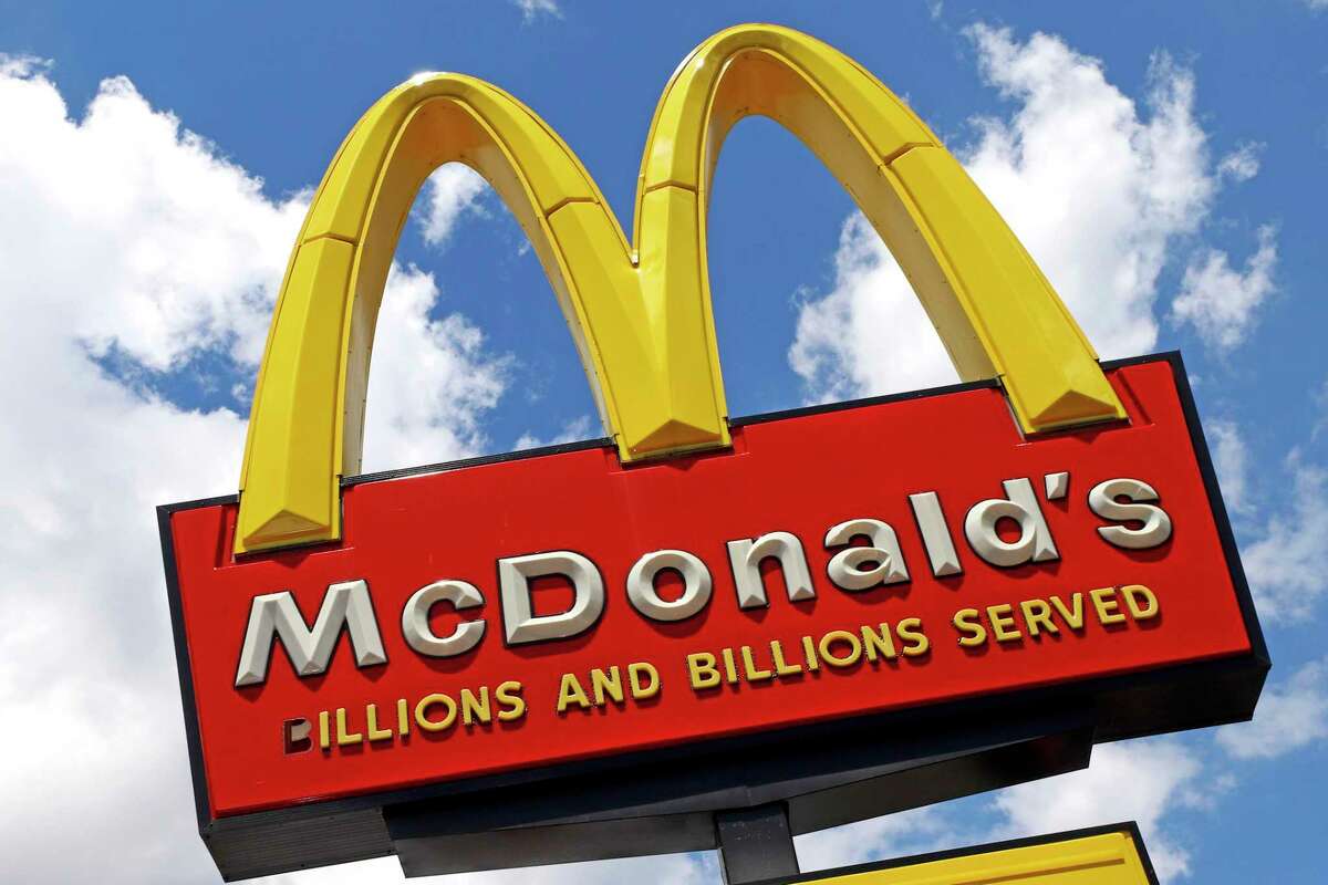 A McDonald's sign shown in this file photo. A Newington artist singing at a local restaurant has drawn substantial attention on TikTok and went viral.