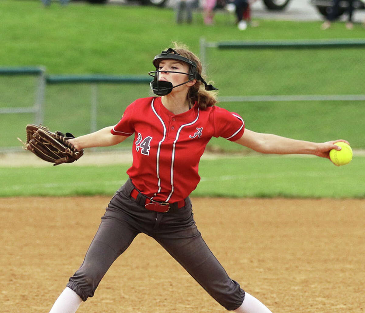Alton's Grace Presley struck out nine and picked up the win over Collinsville in a SWC win Tuesday in Godfrey that gave the Redbirds six victories in their last seven games.