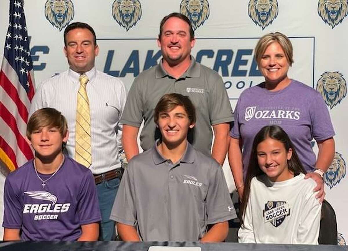 Lake Creek's Hunter Robert signed to play soccer at University of the Ozarks during a signing day ceremony on April 27, 2022 in Montgomery.