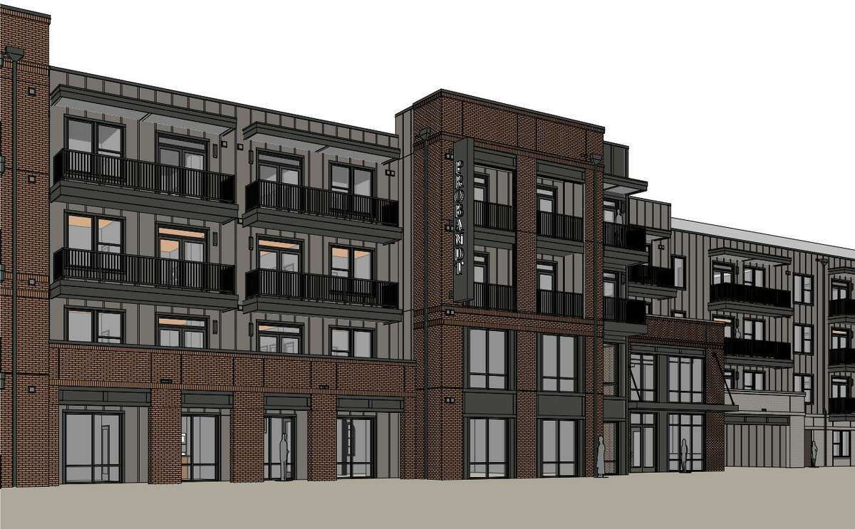Renderings of an apartment complex slated to be built at 400 Probandt St.