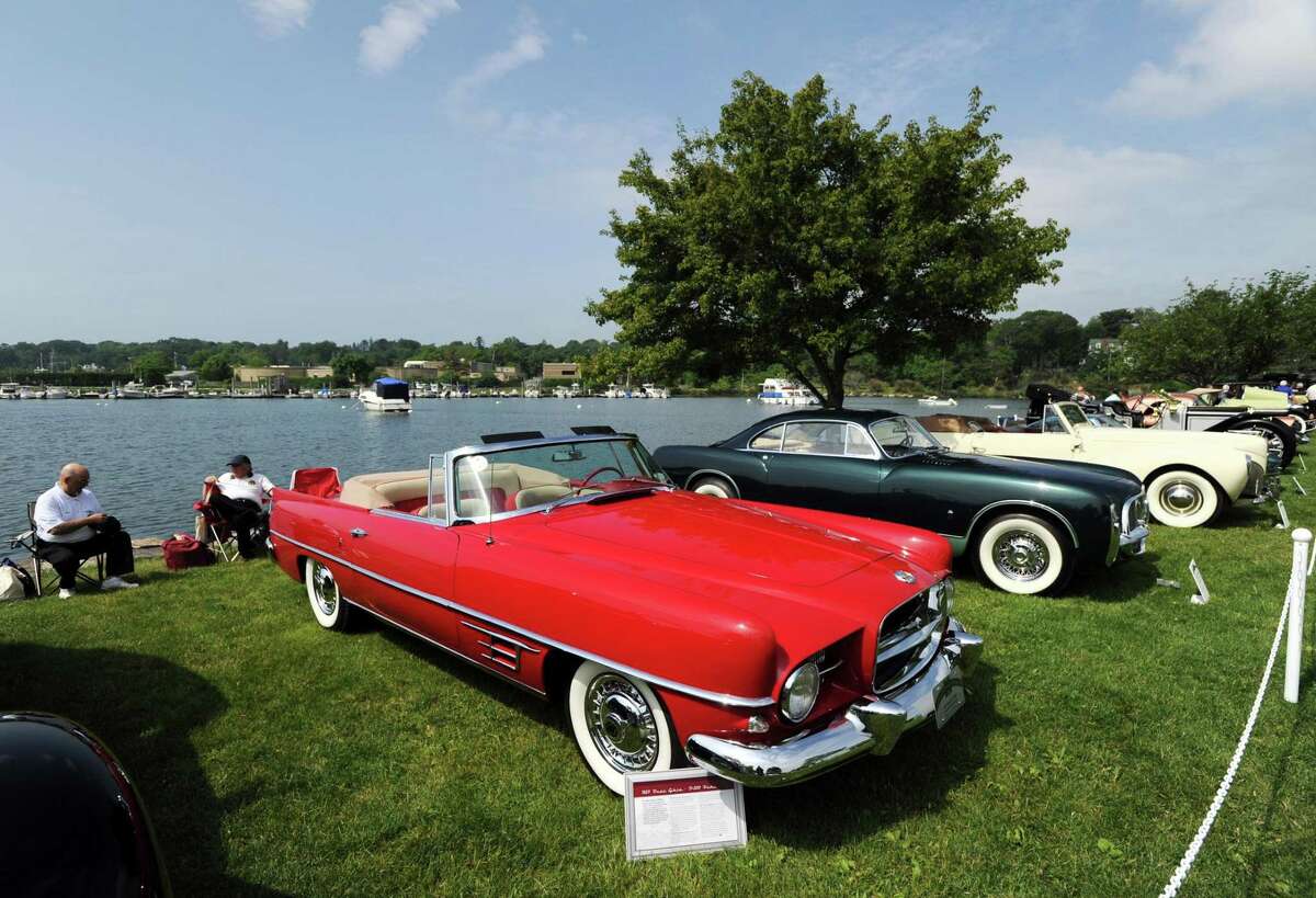 A 1957 Dual-Ghia D-500 belonging to Ed and Carole Blumenthal was part of the Greenwich Concours d'Elegance at Roger Sherman Baldwin Park in Greenwich on June 4, 2016.
