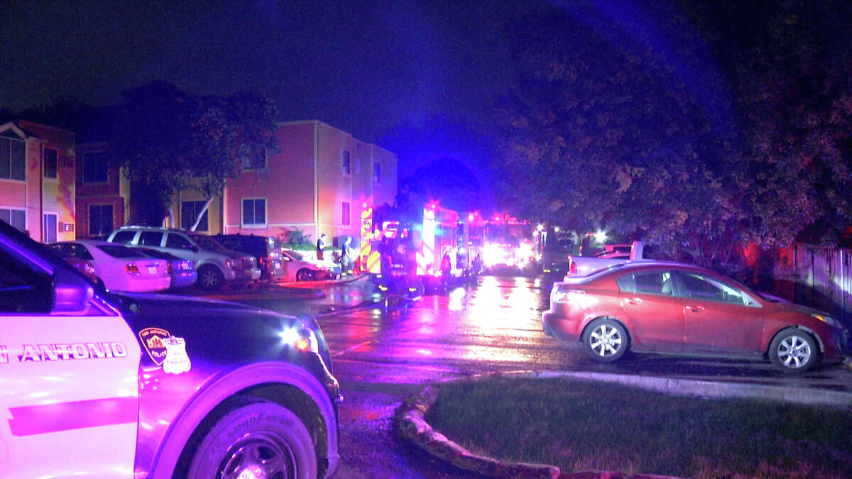 Firefighters battled a 2-alarm fire at Northwest Side apartment complex. 