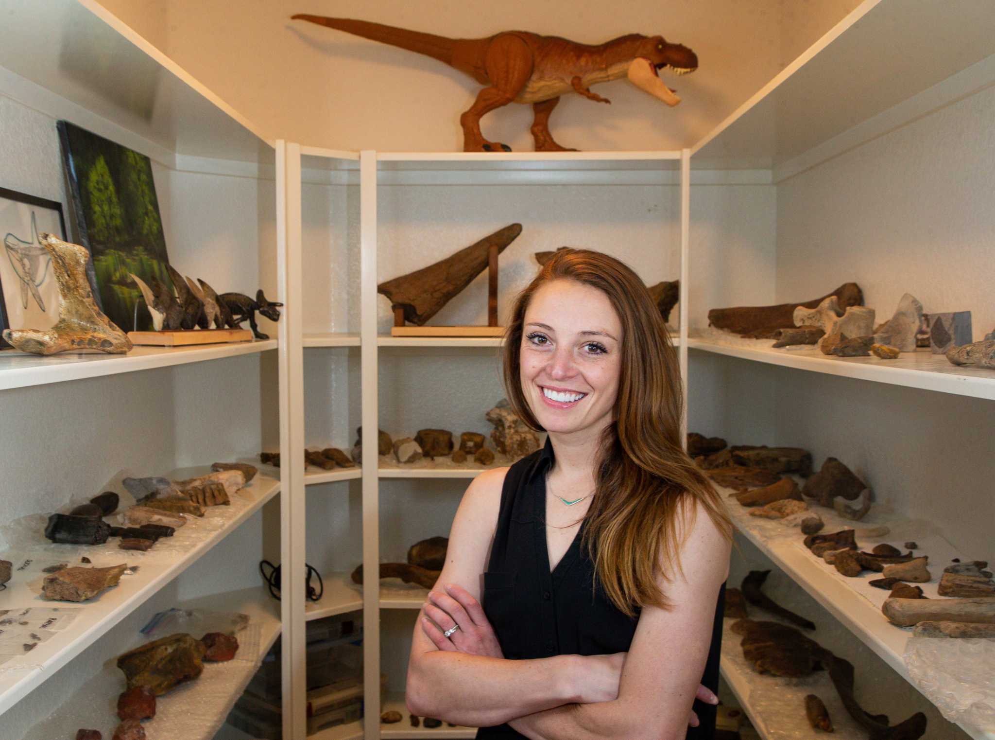Kingwood woman turns childhood dinosaur 