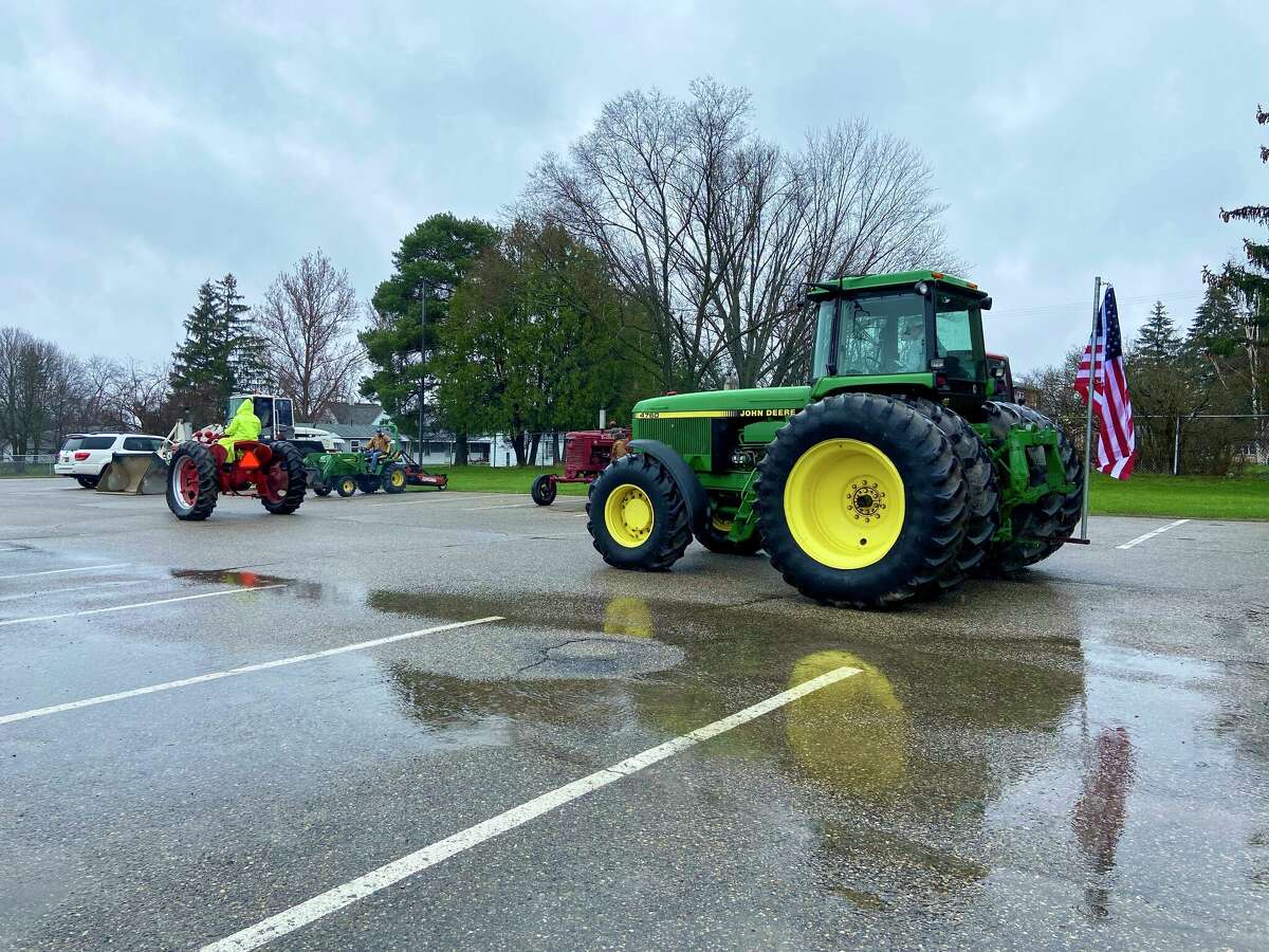 Reed City Area Public School students recently participated in the district's 'bring your tractor to school' day with tractors of all colors and kinds on Tuesday, March 3. 