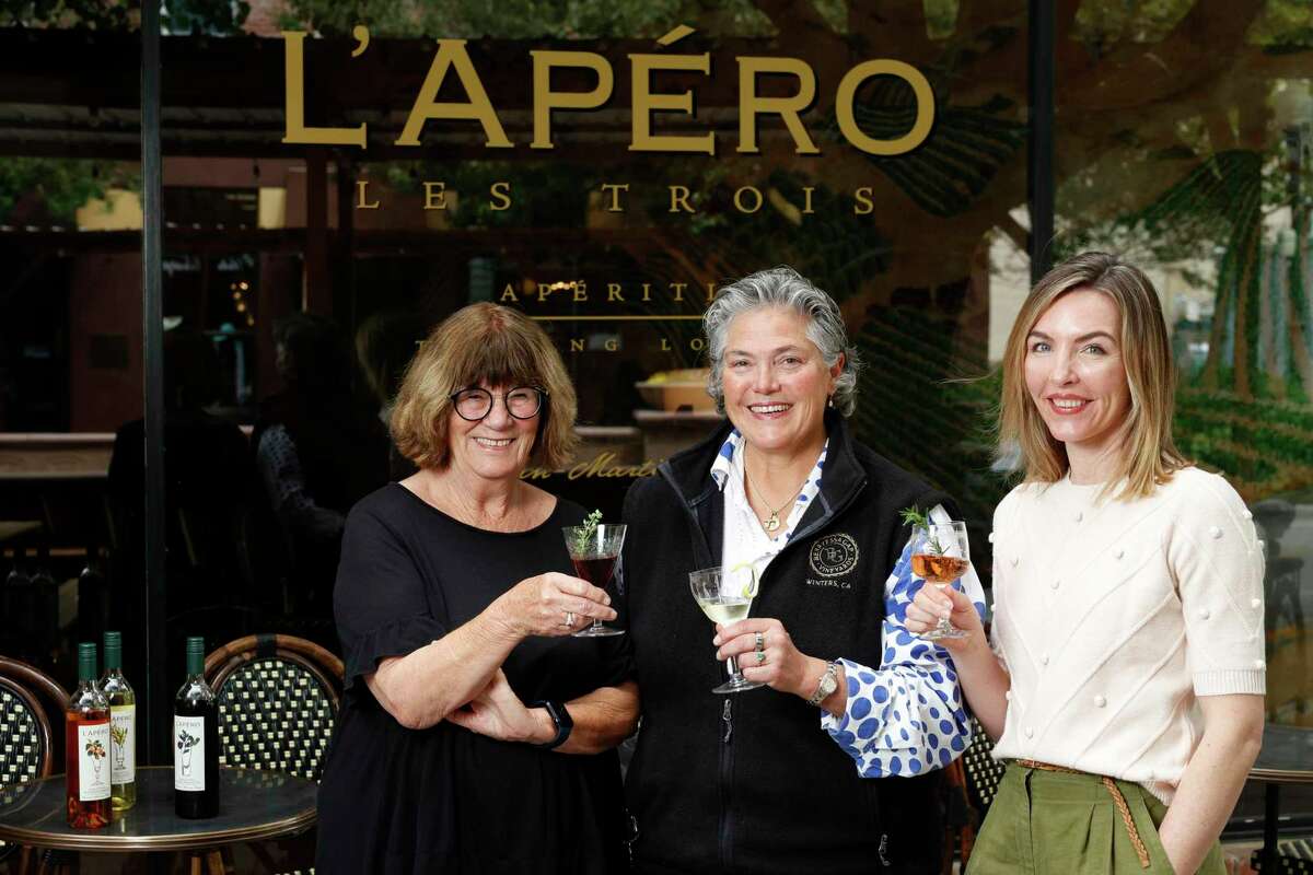 L'Apero les Trois co-owners from left: Georgeanne Brennan, Corinne Martinez and Nicole Salengo.
