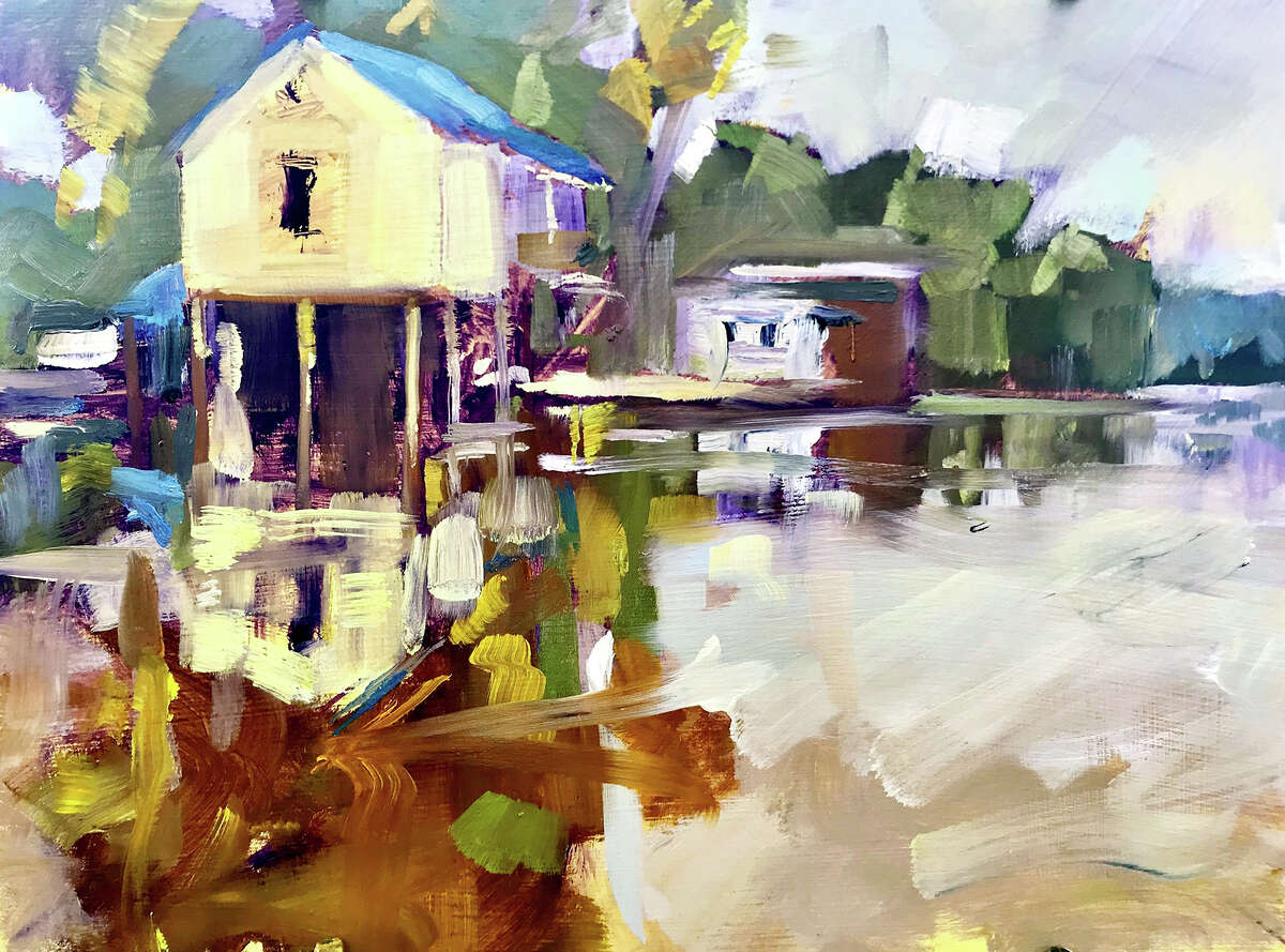 Works by artist Allen Kriegshauser, such as this one, "Reflections in the Flood Waters," will be displayed starting Saturday at The Art Association of Jacksonville's David Strawn Art Gallery.