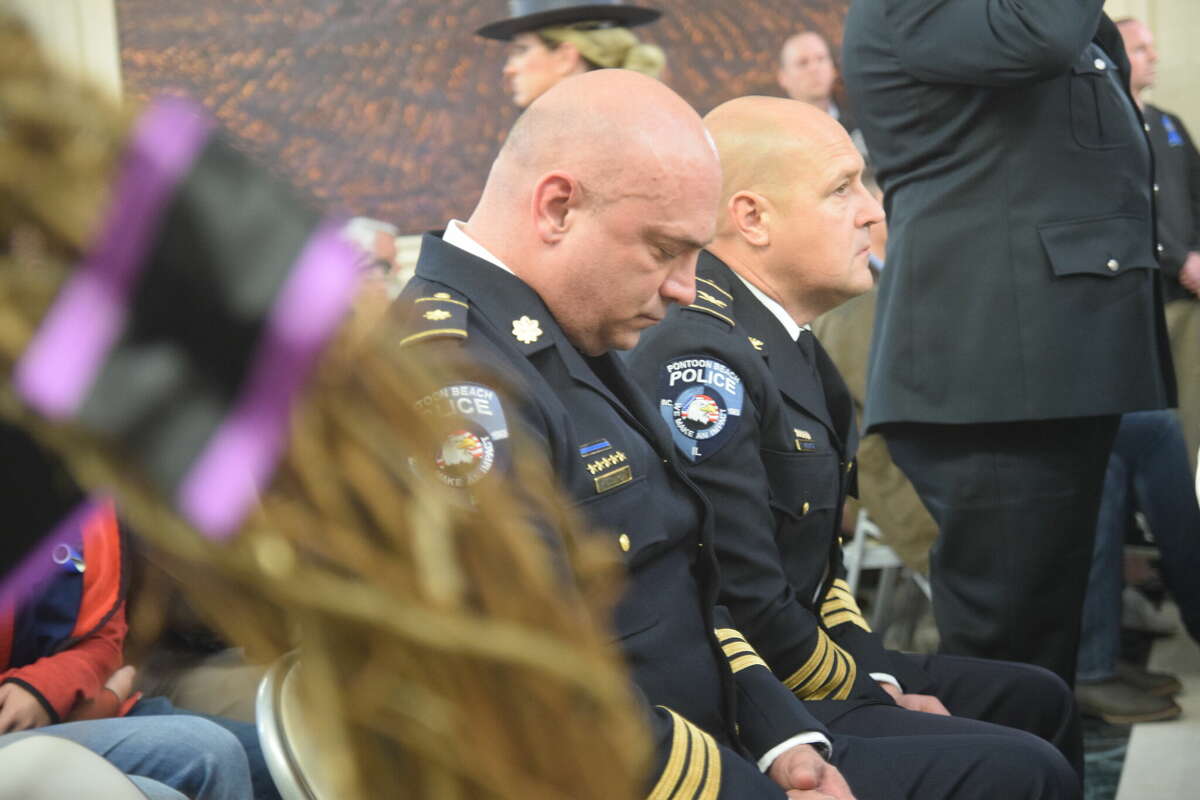 Pontoon Beach Police Officer Timmins honored at memorial in Springfield