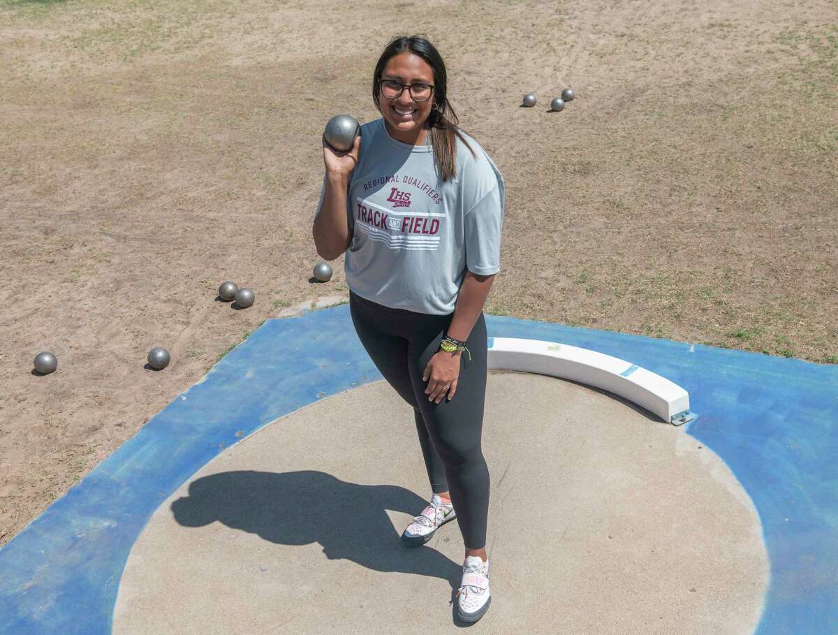 Legacy's Leah Acosta will compete in the shot at the state track and field meet. 05/05/2022 Tim Fischer/Reporter-Telegram