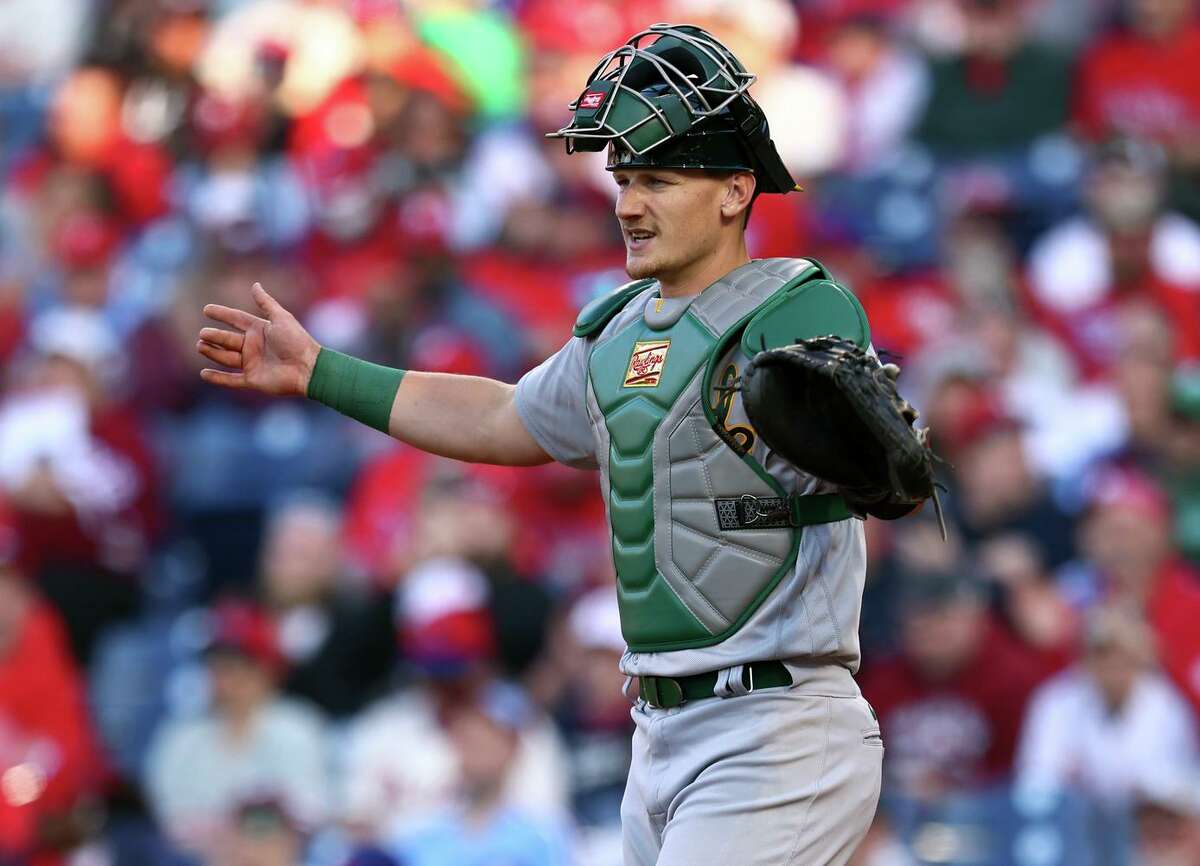 Sean Murphy made history last season when he became the first A’s catcher to win a Gold Glove award. Murphy says catching was his priority by the time he reached high school.