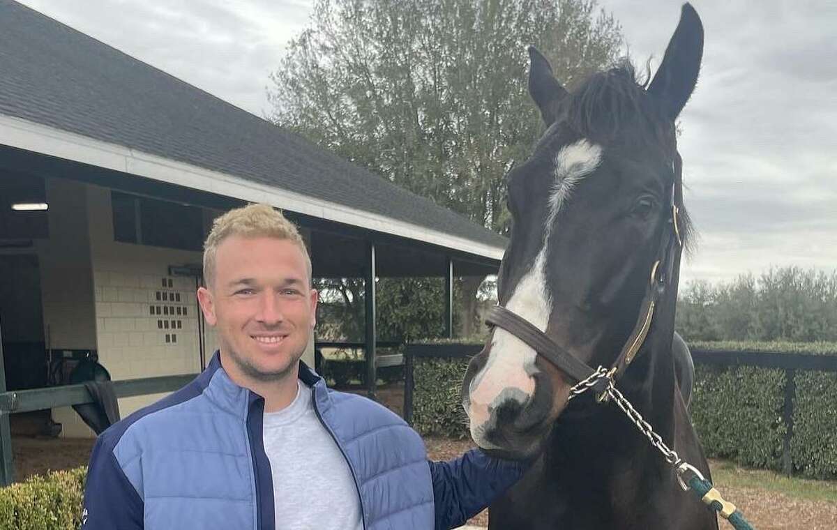 Alex Bregman and his horse Golden Sombrero
