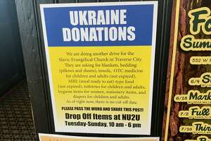 Here are some Manistee residents raising money for Ukraine
