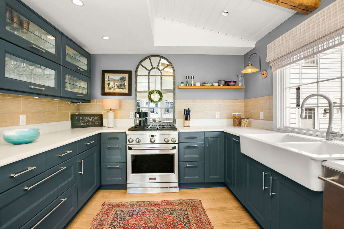 The kitchen in the main home on 2 Old Mill Road in Westport, Conn.