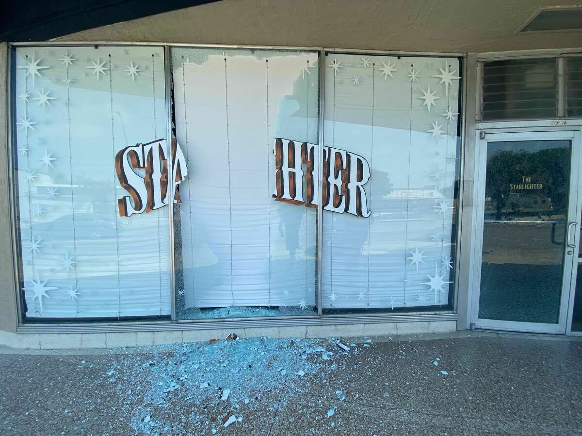 A San Antonio music venue is trying to keep its spirits high after someone vandalized the property by shattering a glass window and the front doors.   