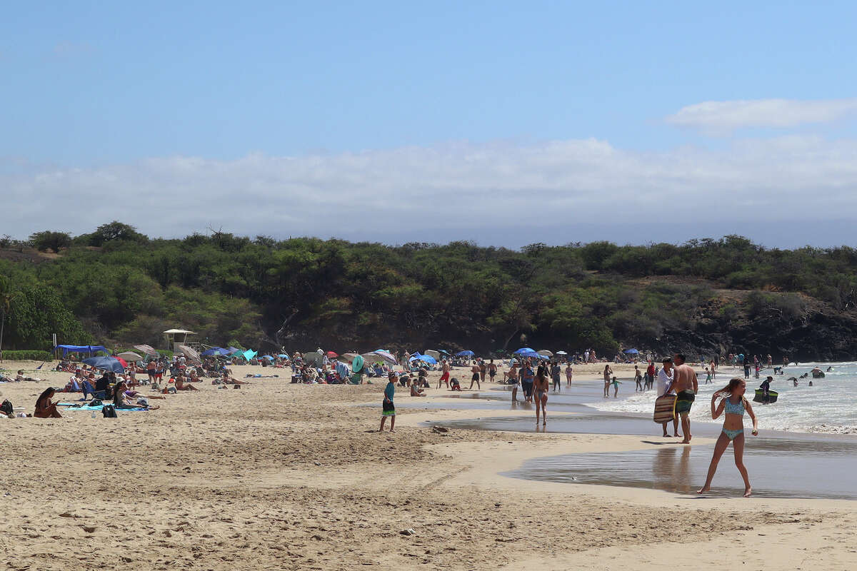 Hapuna Beach State Park on Hawaii's Big Island. 