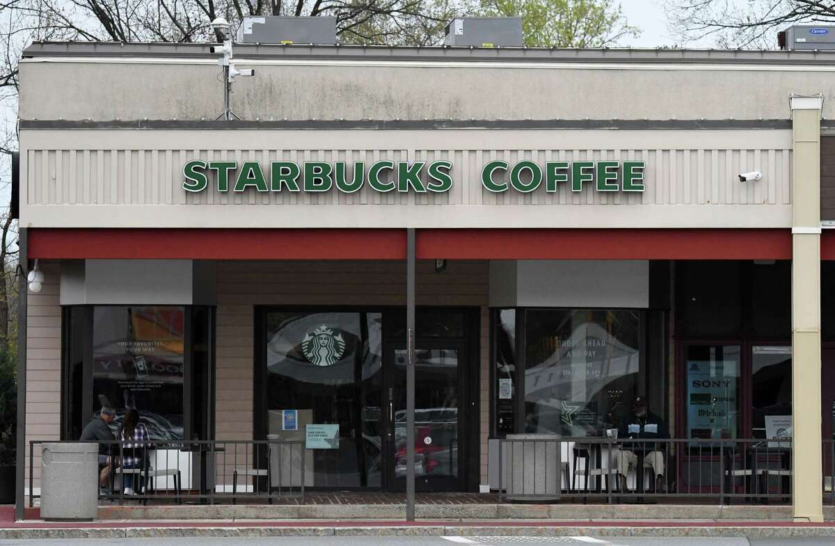 Starbucks coffee shop at Stuyvesant Plaza on Friday, May 6, 2022, in Guilderland, N.Y. Baristas organized the store into a union shop. Starbucks is now offering greater benefits and money to nonunion stores.