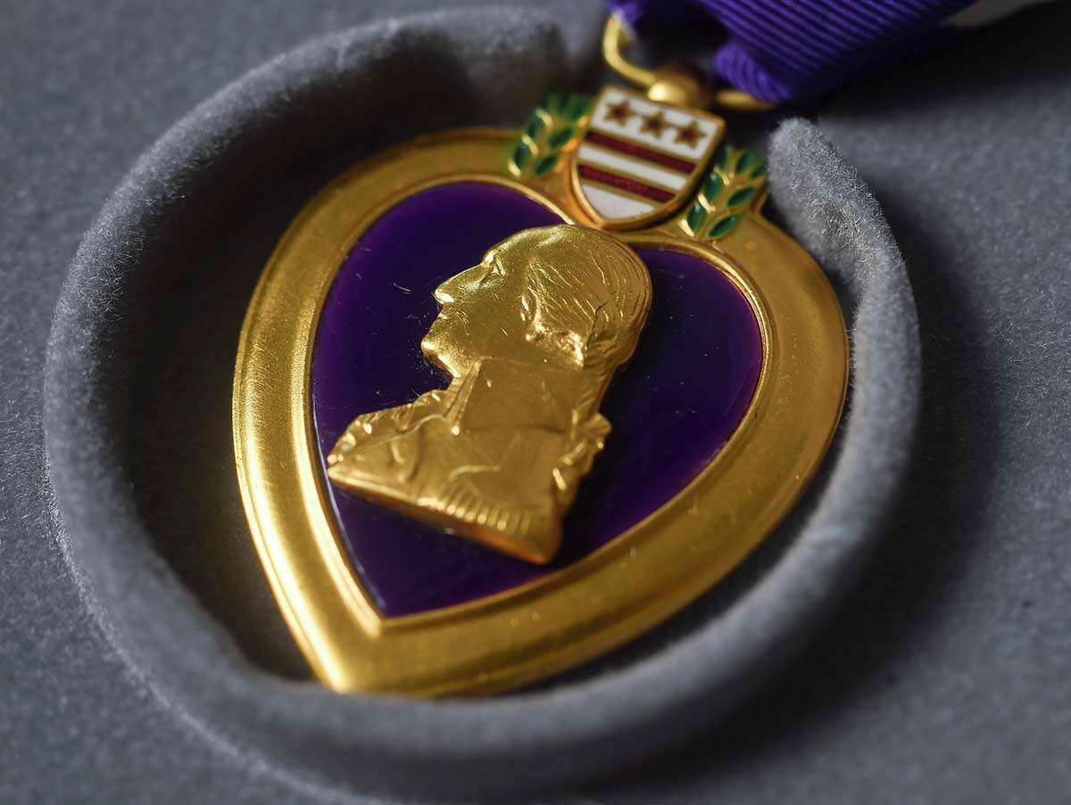 Three Connecticut soldiers were the first enlisted recipients of the medal of valor now known as the Purple Heart.