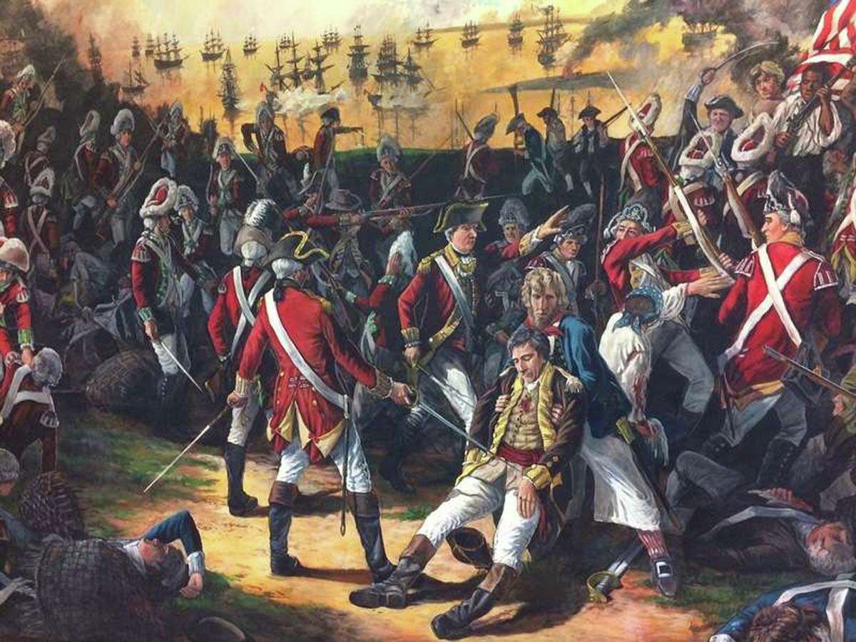 The death of Col. William Ledyard at the hands of the British during the Battle of Groton Heights is depicted in the David Wagner mural in the lobby of the City of Groton Municipal Building. But did it really happen this way?
