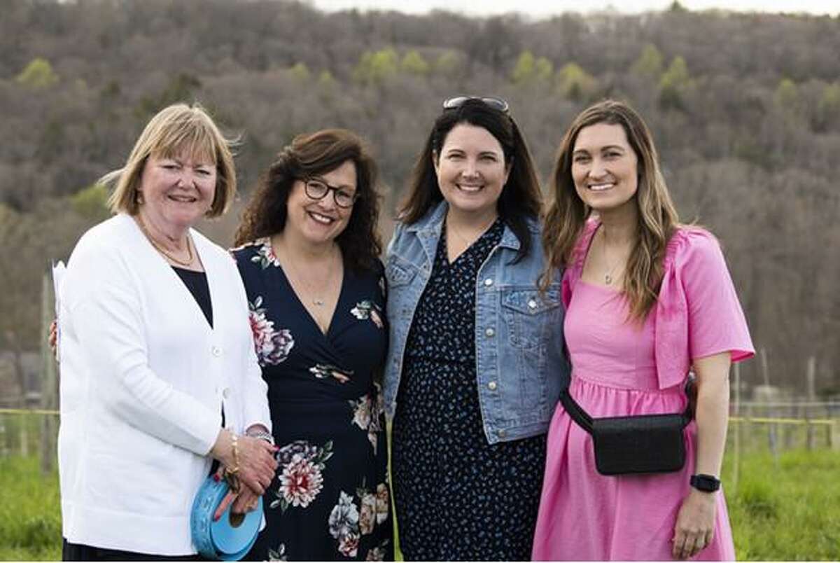 The Fraser Woods Montessori School in Newtown recently hosted its annual spring fundraiser. Charlotte Wood, administrative assistant, Gina Tryforos, interim head of school, Carol Juel, parent, trustee and chair of the Development Committee, Danielle Ulacco, director of digital marketing and development
