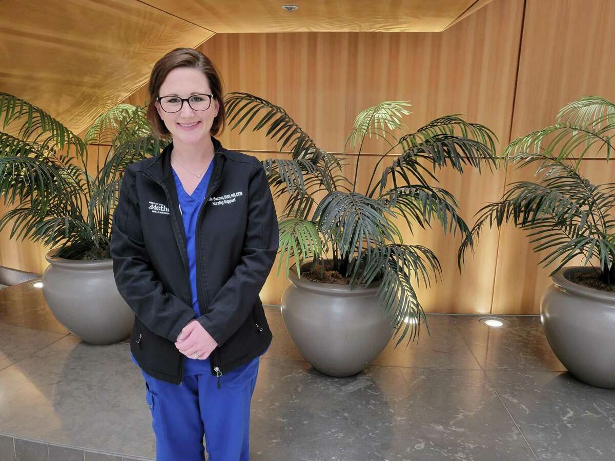 Callie Saxton, BSN, RN, CEN, a unit-based educator—nursing support at Houston Methodist Willowbrook Hospital, played an important role in ensuring the hospital had the resources it needed during the pandemic.