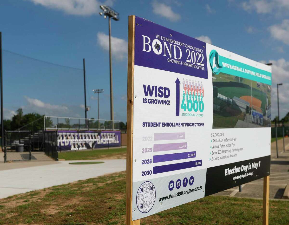 Part of Willis ISD’s bond includes $4 million in artificial turf upgrades for the high school’s baseball and softball fields. The bond is comprised of three propositions totaling $225,000,000.