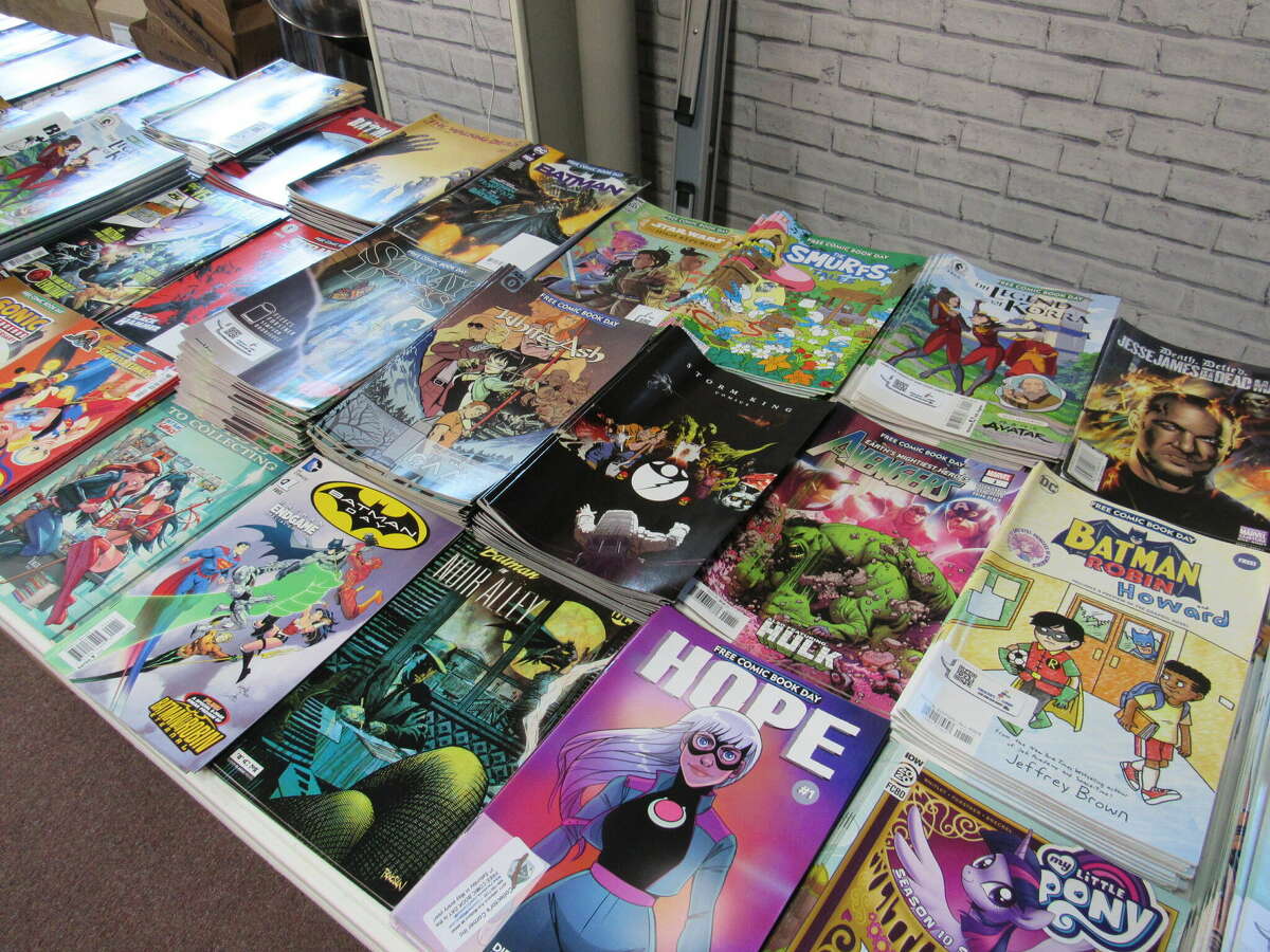 Dozens of comics were available for free as part of Free Comic Book Day, May 7, 2022 at Collector's Corner in Midland. Collector's Corner is now located at 132 Ashman Circle in Midland.