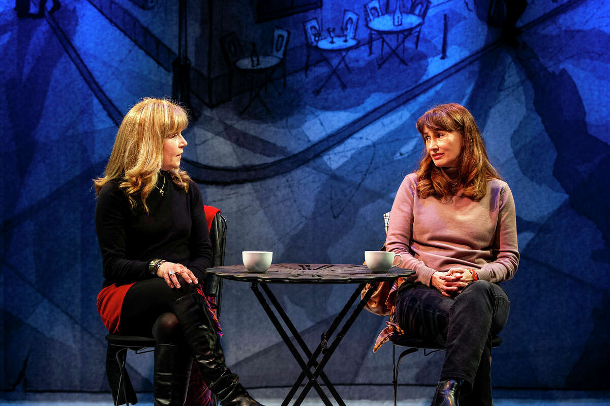Elizabeth Aspenlieder, left, and Michelle Joyner in "The Approach," running at Shakespeare & Company in Lenox, Mass., through May 29, 2022.