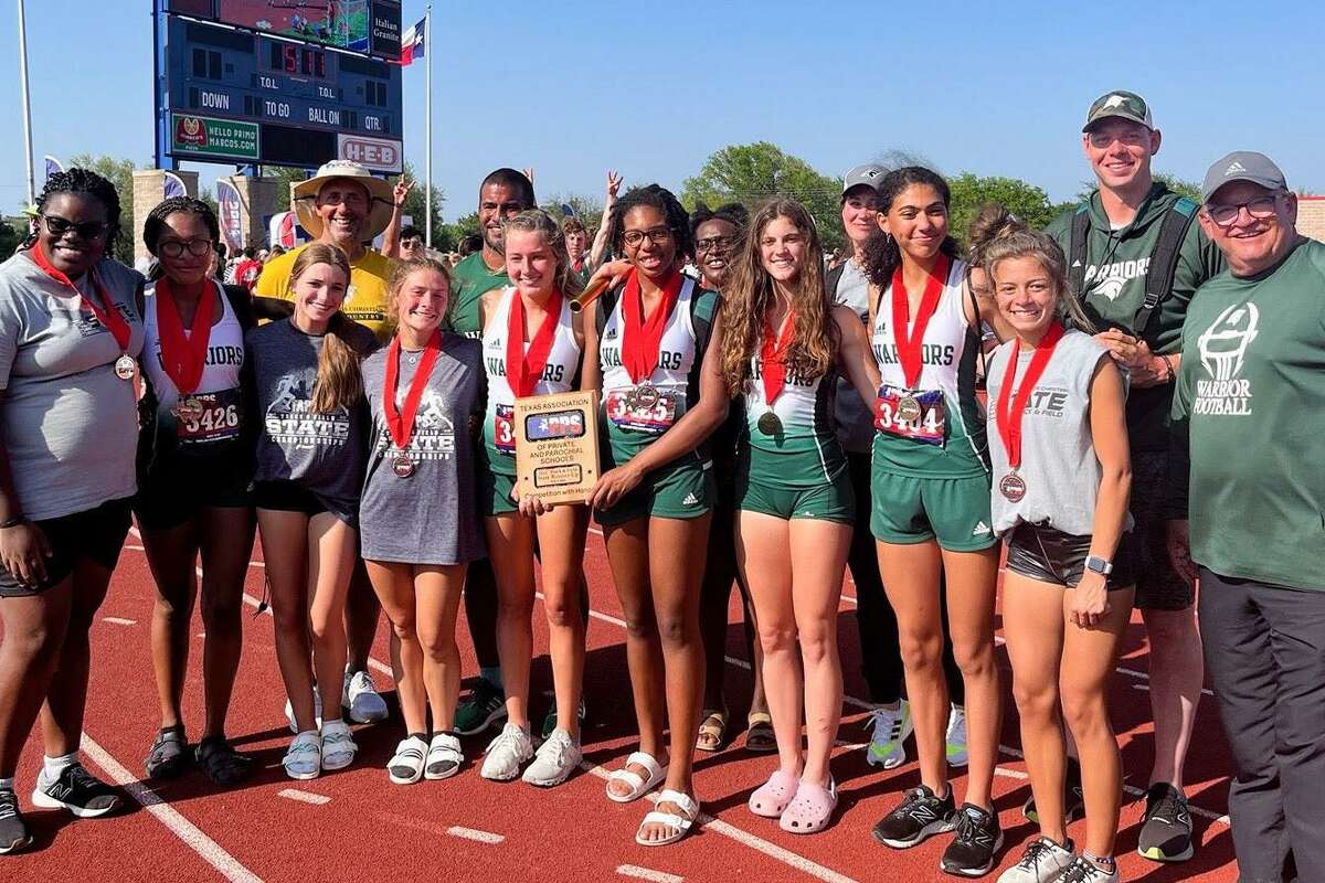 The Woodlands Christian Academy girls track team was runner-up at the TAPPS Class 5A meet in Waco on Saturday May 7, 2022.