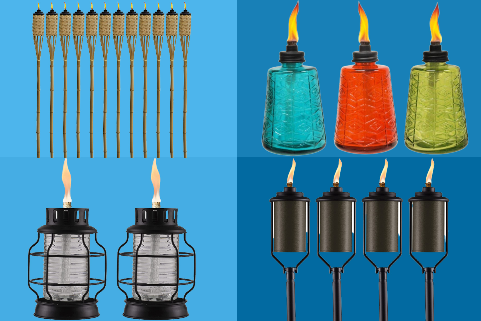 Jazz up your outdoor space with discounted tiki torches from Amazon