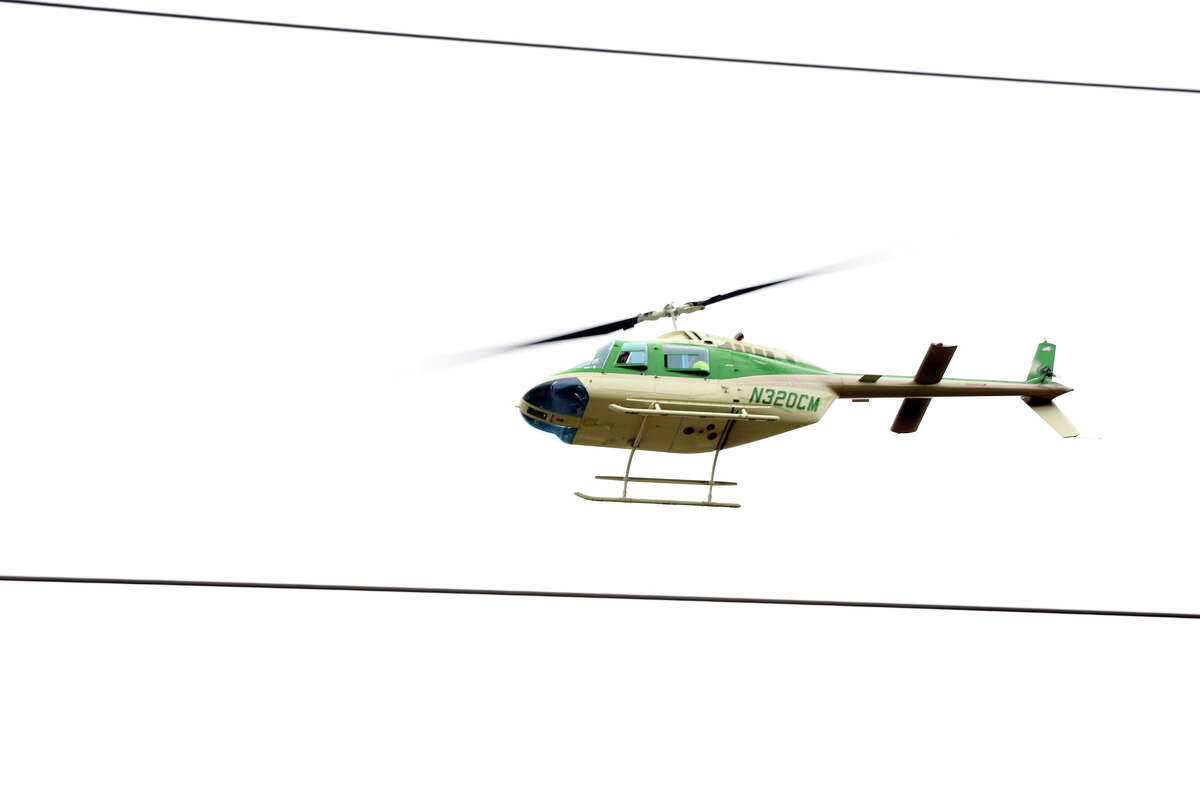 An ITC aerial patrol helicopter.