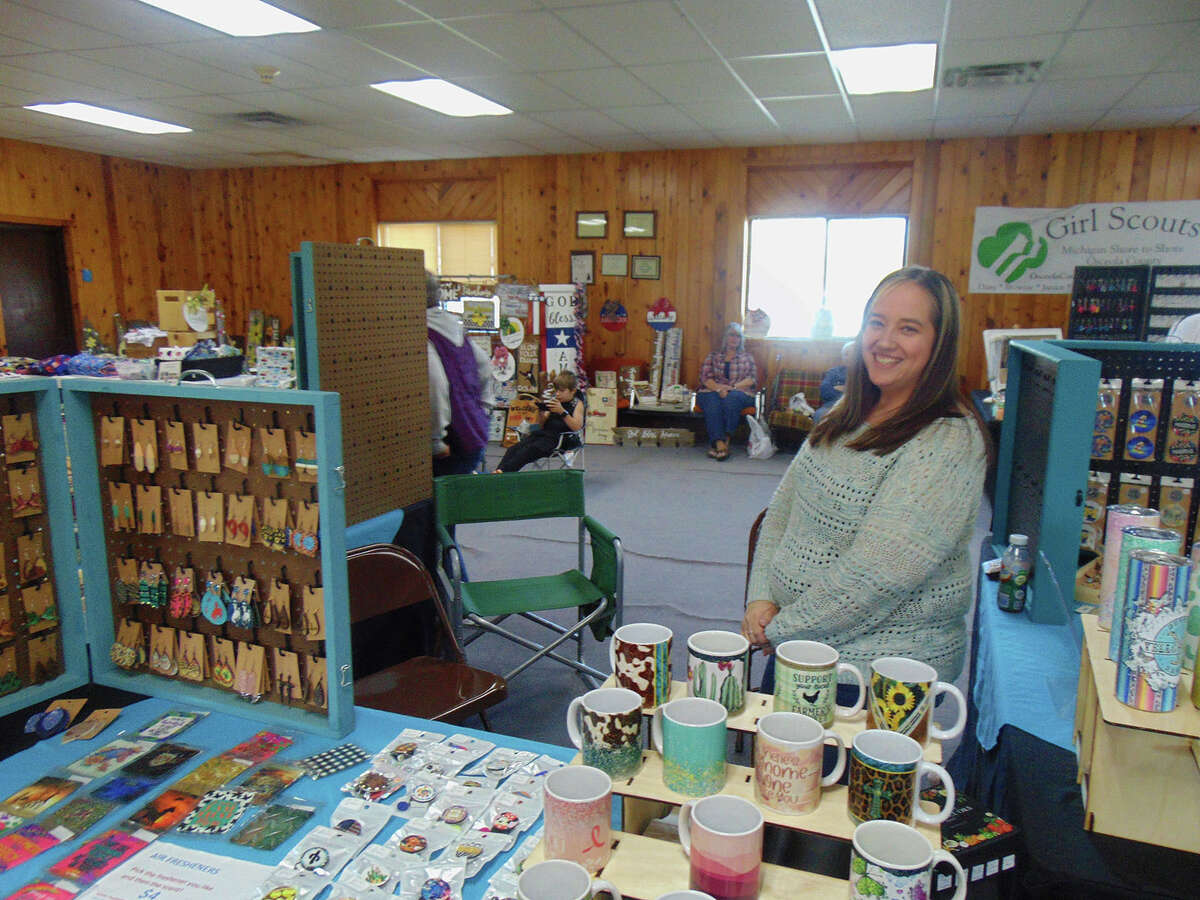 The Spring Fling Craft Show brought people out on Mother's Day weekend. Among handmade items crafted by Amanda Case are hand-made earrings with unique designs.