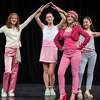 Lucy Beach, Miya Lasher, Ella DeLuca, Sayuki Layne in Wilton High School's spring musical production of Legally Blonde. The show opens at The Clune Center in Wilton, Connecticut on May 18, 2022.