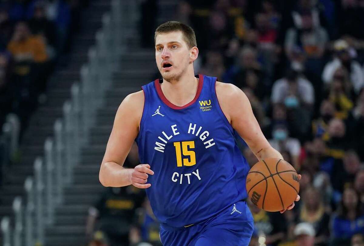 Denver’s Nikola Jokic was the first player in league history to post 2,000 points, 1,000 rebounds and 500 assists in a season.