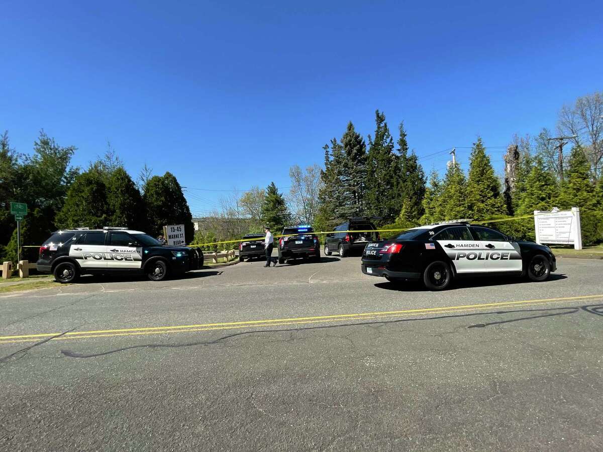 Hamden police investigate an apparent homicide near the Farmington Canal Trail and Treadwell Street. May 9, 2022