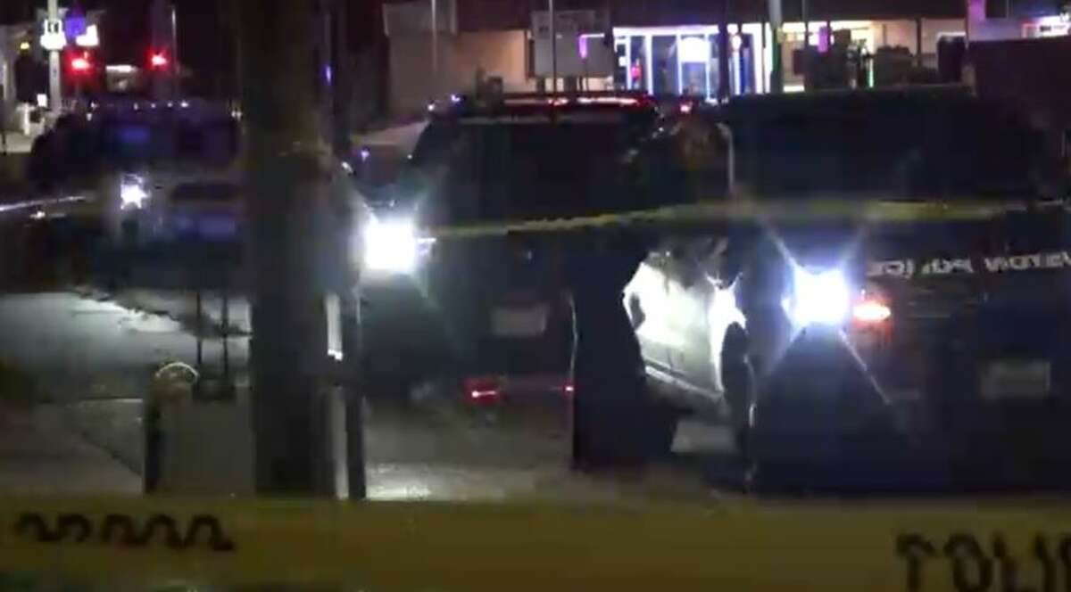 Police investigate a fatal shooting in the Northside area on Monday, May 9, 2022, in Houston.