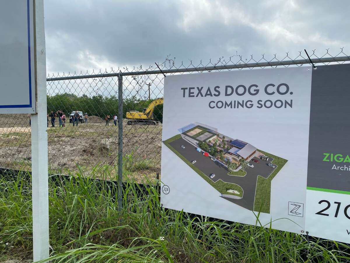 Construction on Texas Dog Co., an upcoming USAA-area beer garden, is officially underway. 
