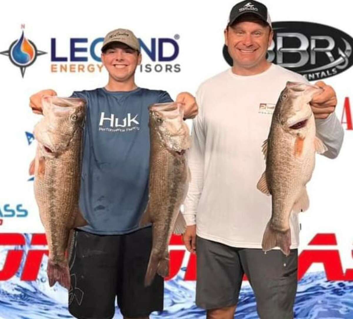 Sean Hoernke and Curtis McCauley came in first place in the CONROEBASS Tuesday Tournament with a stringer weight of 18.42 pounds. They also had 2nd place big bass weighing 7.42 pounds.