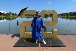 Boardwalk at Town Lake hosting photo opportunities for grads