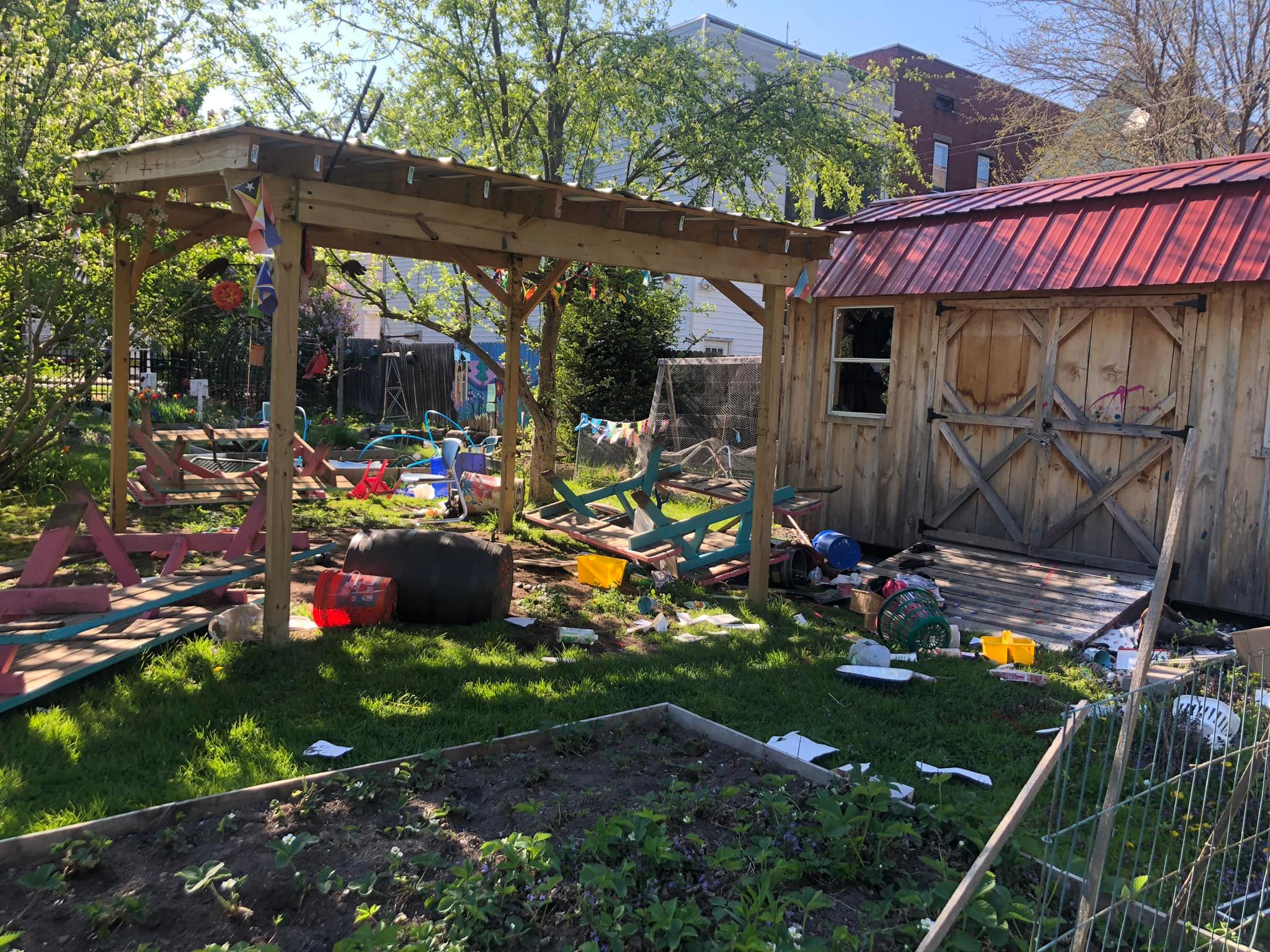 Community garden damaged by vandals - Vimarsana News