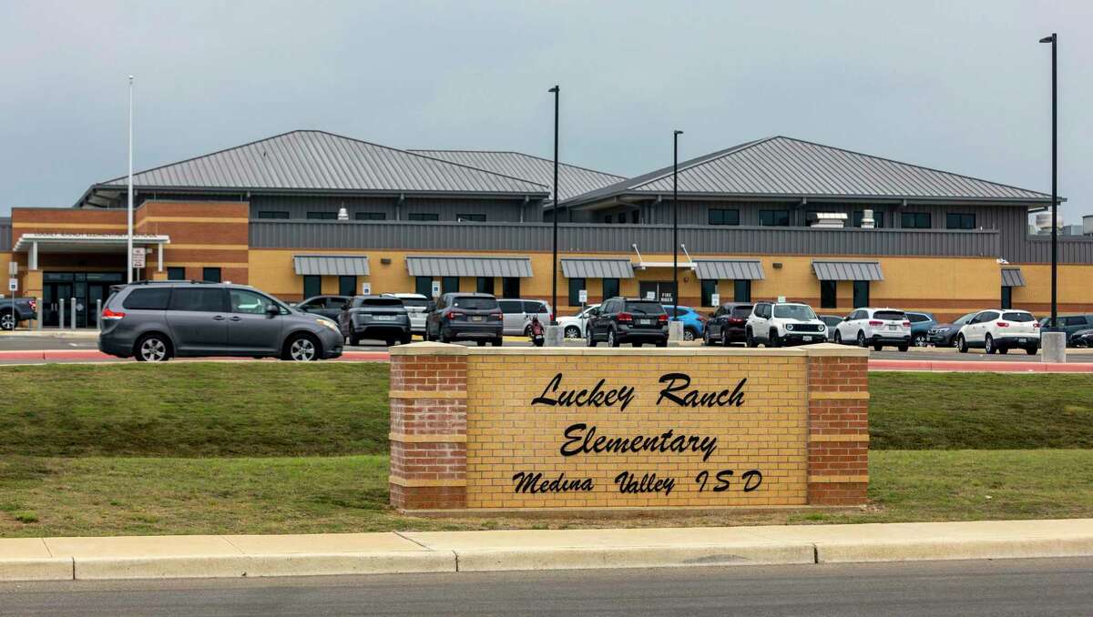 Luckey Ranch Elementary School in Medina Valley ISD is seen Thursday, April 21, 2022. The lone finalist for superintendent for the school district has withdrawn his name from consideration for the job.